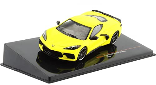 Ixo Chevrolet Corvette C8 2020 Gelb Modellauto 1:43