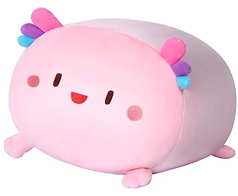 Mewaii Axolotl Plüschkissen 40CM Weiches Kawaii Kuscheltier für Kinder,Niedliches Salamander Plüschtier,Perfektes Kuschelkissen und Geschenk