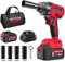 SEYVUM Impact Wrench,1/2 Impact Gun, Power Impact Driver Max Torque 320 Ft-lbs (430N.m), Cordless Impact Wrench with 20V Brushless Motor, 4.0Ah Li-ion Battery with Fast Charger, 4 Pcs Impact Sockets