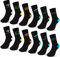 L&K-II 12er Kindersocken Sportsocken für Jungen Junior aus Baumwolle Wintersocken Fußball 2874 35-38