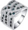 Ringe Ineinander Verschlungen, Ringe Nickelfrei Silber 57 Zirkonia Modeschmuck Cocktail Party Elegant Geburtstag Geschenk