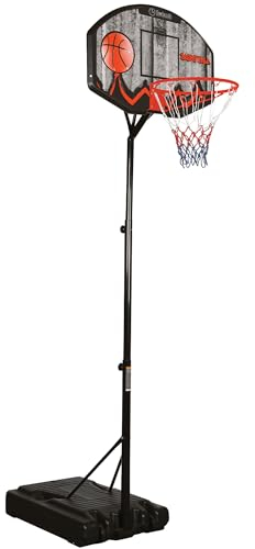 Garlando Basketballständer Memphis, mit höhenverstellbarer Korbanlage von 190-260 cm Outdoor, ideal für zuhause, Kinder und Jugendeinrichtungen
