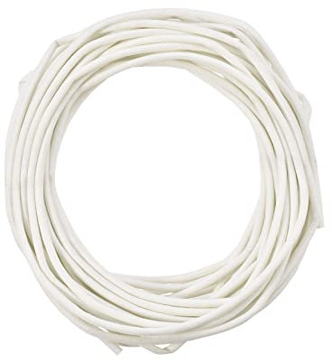 Rebower Fibra Vetro Manicotto Isolato Cavo Protezione Tubo - 16.4Pi-2 mm/Bianco
