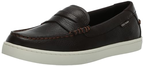 Cole Haan Men's Nantucket Penny Loafer, Dark Chocolate Pebble/Ivory, 9 UK