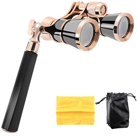Dojimayisc Black 3X25 Opera Binocular Coated Lens Telescope Opera Glasses Coated Theater Glass Lady Glass Handle Women Gifts