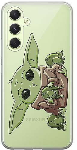 ERT GROUP Handyhülle für Samsung A54 5G Original und offiziell Lizenziertes Star Wars Muster Baby Yoda 014 optimal an die Form des Handy angepasst, teilweise transparent