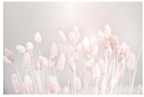 Bilderwelten Fototapete Gräser 225cm x 336cm Blumen Modern Natur Blumentapete Vliestapete Tapete Wanddeko Ideen Wohnzimmer Schlafzimmer Küche