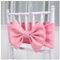 Wisafory Fasce per sedia, fiocchi per sedia, fascia elastica, per schienale, fiocchi per sedia, copertura, fascia, decorazione per matrimoni, hotel, banchetti, feste di compleanno, rosa, 1 pezzo