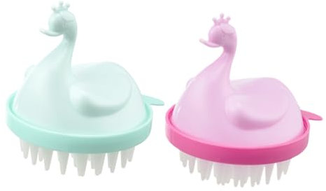 MAGICLULU 2stücke Kopfhautmassagebürste Mit Stücken Für Haarreinigung Sanfte Entfernung Abgestorbener Hautzellen Glättung Von Frizz Schutz Der Kopfhaut Und Linderung Von Juckreiz