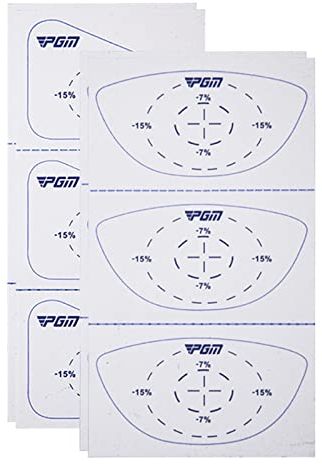 Golfschläger-Etiketten – Präzisions-Schlag-Golf-Trainingshilfe, Golfschläger-Identifikation, reißfester Aufkleber, Golfschläger-Embleme, nützliches Golf-Trainingsgerät für Holzeisen (Weiß)