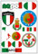 Daged Italia Napoli adesivi carta 11 pezzi – auto auto moto biker bandiera bandiera vinile ST