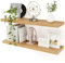 Feihorrm Wandregal, Schweberegal aus Holz, 2er Set, Wandboard (Beige, 90 cm)