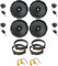 Kit de 8 boîtiers FOCAL ASE 165 pour Lancia Musa de 165 mm avec 2 supports avant, 2 arrière et 4 connecteurs