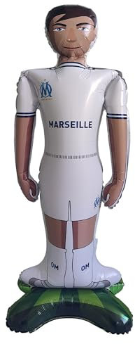 Ballon alu Joueur de football OM - Collection officielle Olympique de Marseille - 105 x 40 cm