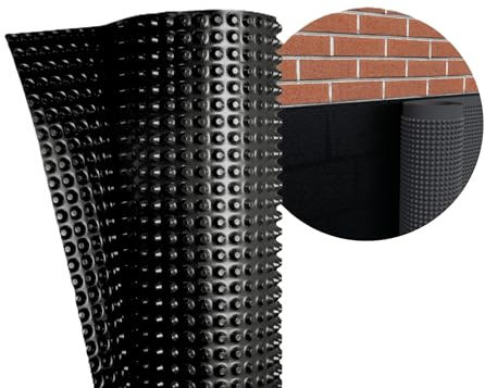 Fondaline 400, Noppenbahn, Grundmauerschutz - Onduline Hochbeetfolie Noppenfolie Grundmauerschutz Dichtungsbahn Drainage Mauerschutz (1m x 5m)