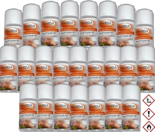 Miniatur-Set mit 24x 20 ml Flaschen von Warda Saunaduftkonzentrat Adventskalenderfüllung (24, FRUCHTIG + BLUMIG)