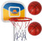 Trampoline Basketball Hoop, Basketball Hoop for Trampoline with Pump and 2 Mini Ball, Sturdy Fit for Straight Pole (45cm yellow)