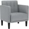 vidaXL Sessel mit Armlehnen Hellgrau 53 cm Stoff, Sofasessel, Fernsehsessel, Relaxsessel, Einzelsofa, Relaxsofa, Loungesessel, Wohnzimmer Sessel