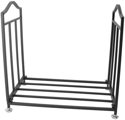 Schwere Arbeit berechnet Eisen Brennholz Rack mit Anti-Rutsch-Füße Indoor & Outdoor Kamin Lagerung nizer