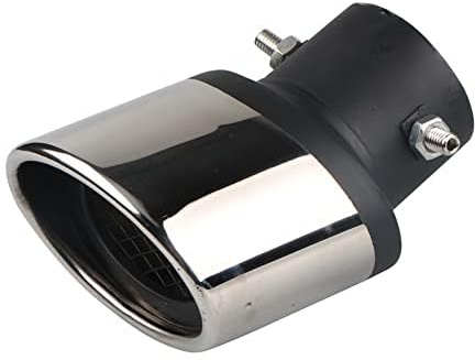YIBAJIO Auto Auspuffblende Auto Styling für Smart 451 450 Fortwo 2008-2014 SUV Edelstahl Auspuffrohr Auto Zubehör Edelstahl Auspuffblende,A