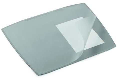 Durable Schreibunterlage Artwork (mit transparenter Abdeckung, 650 x 520 mm) grau, 720110