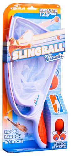 Djubi Slingball, Best Gifts for Kids and Teens All Ages 8 & Up - Slingshot Outdoor Beach, Lawn, & Tailgating Family Game - Toys Gifts for 8 9 10 11 12 13 Year Old Boys - Classic