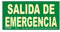 NORMALUZ - Señal Luminiscente Salida de Emergencia Homologada, Clase B PVC 0.7mm, Fácil Instalación, Resistente a Clima,15x30 cm, Verde Cloruro de Polivinilo