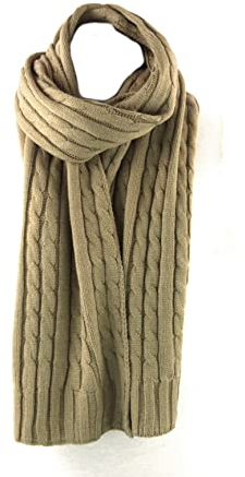 Sakkas SC1961 Ellington Unisex Strickschal - Zopfmuster Khaki