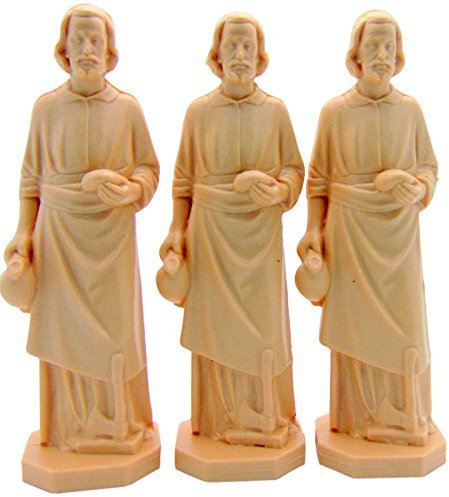 ShopCatholic St. Joseph-Statue, 3,5 cm, 3 Stück