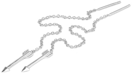 925 Sterlingsilber Pfeil Durchzieher Ohrringe