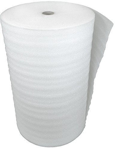 KK Verpackungen Trittschalldämmung 5 mm | 3 m² Schaumfolie 100 cm Breit | Laminatunterlage, Parkettunterlage | Schall- und Wärmedämmung 23 dB | Fußbodenheizung geeignet, feuchtigkeitsbeständig