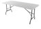 Nexos Klapptisch 183 x 76 x 74 cm Partytisch Catering Gartentisch klappbar Campingtisch bis 170 kg stabil robust wetterfest 13 kg Tragegriff weiß braun schwarz Farbe wählbar (Weiß)