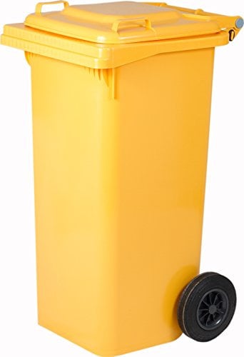 Lt.120 trash can mit räder gelb