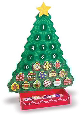 Melissa & Doug Countdown To Christmas Wooden Advent Calendar 13571