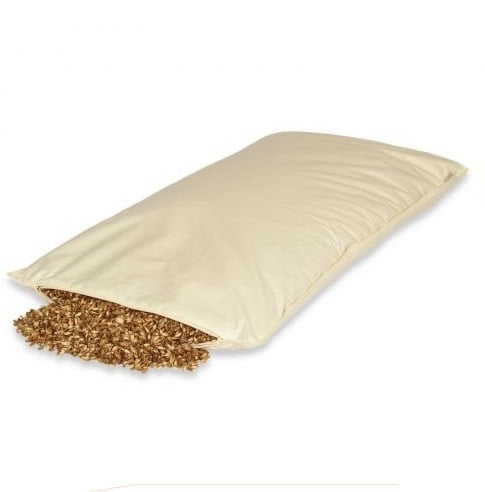 Fränkische Schlafmanufaktur Dinkelspelzkissen Bio mit Reißverschluß, Dinkelspreukissen, Dinkelspelz Größe 40x40