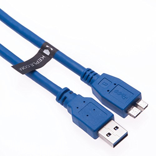 Keple Câble USB 3.0 Micro-B – Compatible avec disques durs externes et appareils USB – 0,5 m, Transfert haute vitesse