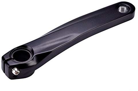 Alomejor Fahrradkurbelarm, Aluminiumlegierung, Fahrradkurbelarm für Shimano 590 610 SLX XT XTR Kurbelgarnitur, Schwarz