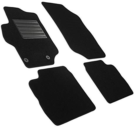MDM SP-6997 Fußmatten Velours Autoteppich passend für Citroen Elysee 05.2016>, black