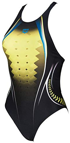 ARENA Badeanzug Frauen One Placed Print 001191, Damen Größen:42, Farbe:Lime