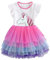VIKITA Vestito Cotone Stampa Principessa Tulle Tutu Festa di Compleanno Abito Bambina SH4590 5-6 Anni