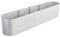 vidaXL Hochbeet Stahl Silbern 400x80x81 cm Gemüsebeet Pflanzbeet Pflanzkasten