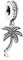 FGT Breloque en forme de palmier compatible avec bracelets Pandora et colliers à thème hawaïen, vacances à la plage, pour femme, sœur, maman, famille, anniversaire, Argent sterling, Zircone cubique
