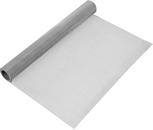 Rete metallica tessuta 120, 1 schermo a rete in acciaio inossidabile 304 da 30 * 100 cm 304 per fai da te, sfiato, filtro, sicurezza, finestre e giardino ecc(120Mesh-AM)