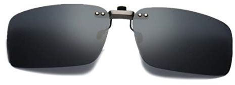DAUCO Aufstecker Sonnenbrille für Brillenträger mit Brillen-Etui für Herren und Damen Sonnenbrillen-Clip