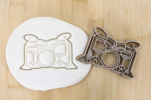 Musikinstrument Schlagzeug cookie cutter Fondant Keksstempel/Ausstechform keksausstecher PLA ca.8cm
