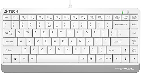 A4tech FK11 Q USB Weiss Türkisch USB Fn-Multimedia Mini Weiß Tastatur