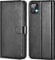 NWNK13 For Samsung Galaxy A22 5G Case Leather Wallet Book Flip Stand View Phone Cover with Card Holder Slots Compatible with Galaxy A22 5G (Black)