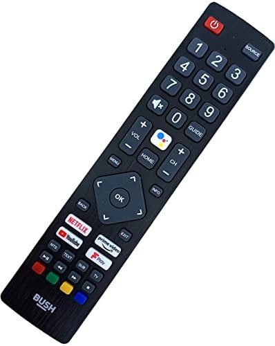 Genuine Voice Remote Control Compatible with Bush 32 Inch HA32H4232LEKB Smart HD Ready LED Android TV