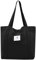 Damen Stofftaschen Tote Tasche Einfarbige Umhängetasche Leicht Große Kapazität Student Shopping Beach Bag schwarz