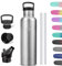 HoneyHolly Gourde Isotherme 1L, étanche sans BPA, Gourde Isotherme, Double Paroi, Bouteille Isotherme, 18/8 Acier Inoxydable, Gourde Inox, Bouteille d'eau pour Sport, Randonnée, École, Bureau